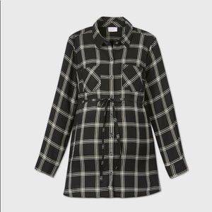 Isabel Plaid Maternity Top